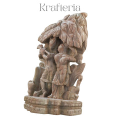 Elegant Radha Krishna Statue – Spiritual Emblem of Devotion Soft Stone