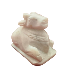 Marble Nandi Idol – Sacred Nandi Bull Statue for Pooja & Home Décor Marble
