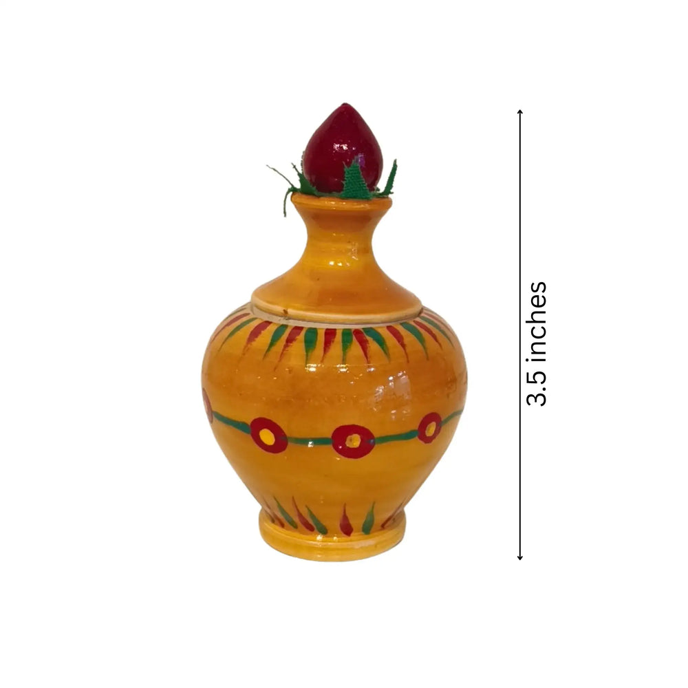 Handcrafted Etikoppaka Kalasham – Wooden Lacquerware Etikoppaka Lacquerware