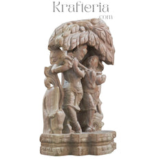 Elegant Radha Krishna Statue – Spiritual Emblem of Devotion Soft Stone