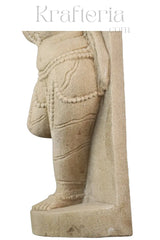 Celestial Grace - An Apsara in Dance Sand Stone