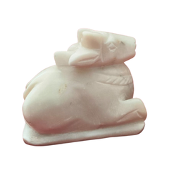 Marble Nandi Idol – Sacred Nandi Bull Statue for Pooja & Home Décor Marble