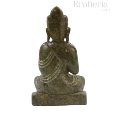 Peaceful Buddha Figurine – Soft Stone Decorative Idol belur shanker