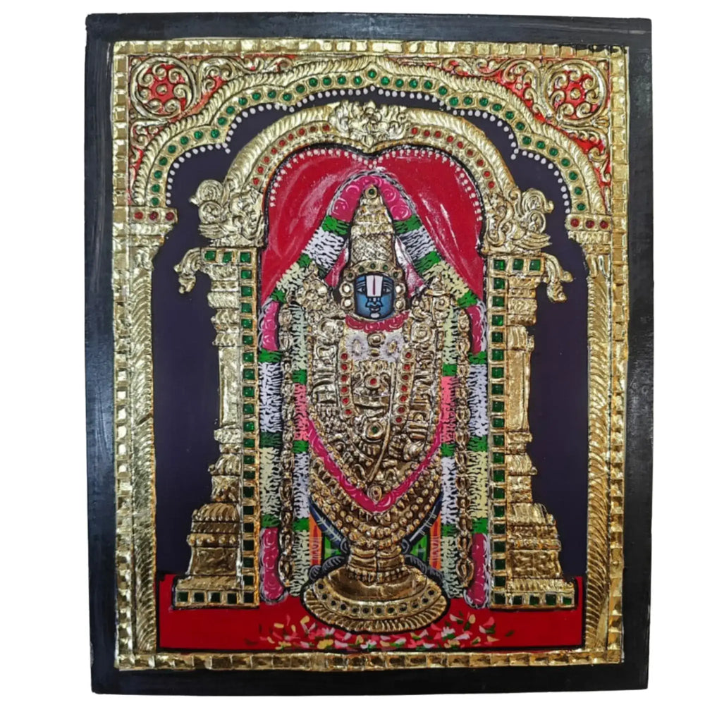 Thanjavur Style Govinda/Venkateswara Swamy Painting – Spiritual & Cultural Art Paintings
