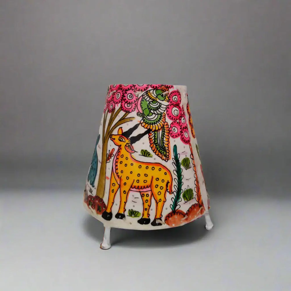 Mythical Creatures and Animal Motifs Leather Art | Bed Lamp Leather Paintings