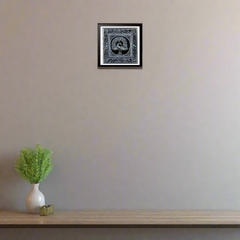 The Moonlit Peacock – Elegance in Shades of Silver and Blue