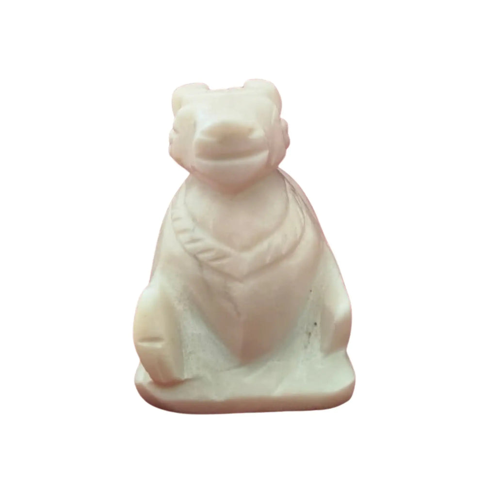 Marble Nandi Idol – Sacred Nandi Bull Statue for Pooja & Home Décor Marble