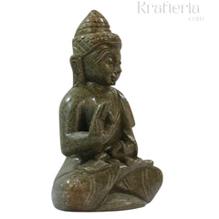 Peaceful Buddha Figurine – Soft Stone Decorative Idol