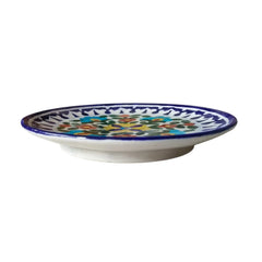 Hand-Painted Mandala Floral Wall Plate Pottery