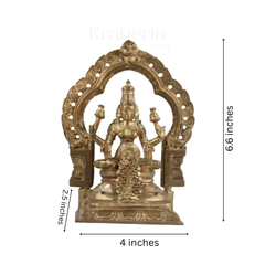 Panchaloha Kubera Lakshmi Idol – Goddess of Wealth and Prosperity