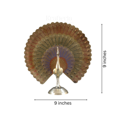 Handcrafted Brass Dancing Peacock – Cultural Home Décor