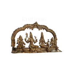 Panchaloha Shiva Kutumba – Divine Family Sculpture