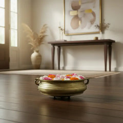 Handcrafted Bronze Uruli – Perfect for Floating Flowers & Home Decor Accessories