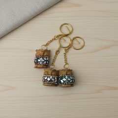 Hand-Painted Wooden Key Chains – Unique Handmade Accessories
