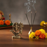 Golden Brass Lord Ganesha within Om (Aum) Symbol Statue Brass Ware