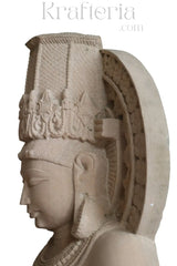 Ancient Indian Sandstone Sculpture of a Divine Being (Deva/Gandharva) Sand Stone