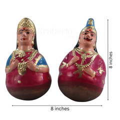 Golu King and Queen Dolls – Traditional Thanjavur Handcrafted Set