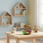 Handmade wooden infant rattle toy