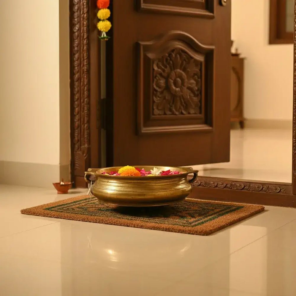 Handcrafted Bronze Uruli – Perfect for Floating Flowers & Home Decor Accessories