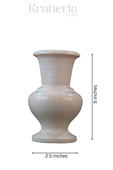 Handcrafted Marble Flower Vase – Elegant Home Decor