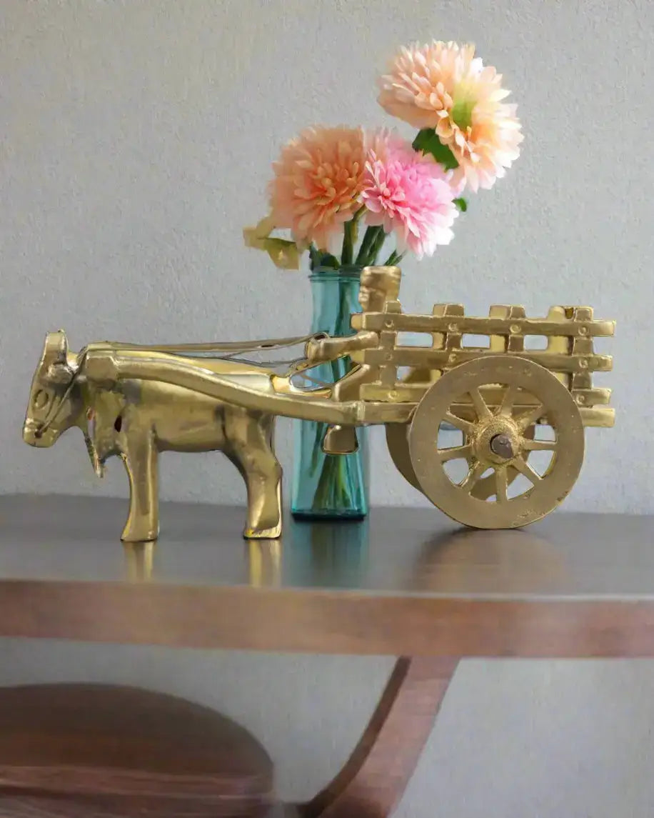 Premium Brass Bullock Cart – Ideal for Gifting & Collectors Brass Ware