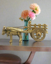 Premium Brass Bullock Cart – Ideal for Gifting & Collectors