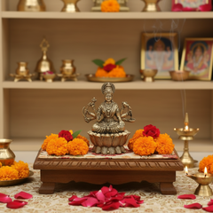 Majestic Durga Devi Brass Idol – Divine Embodiment of Strength and Protection