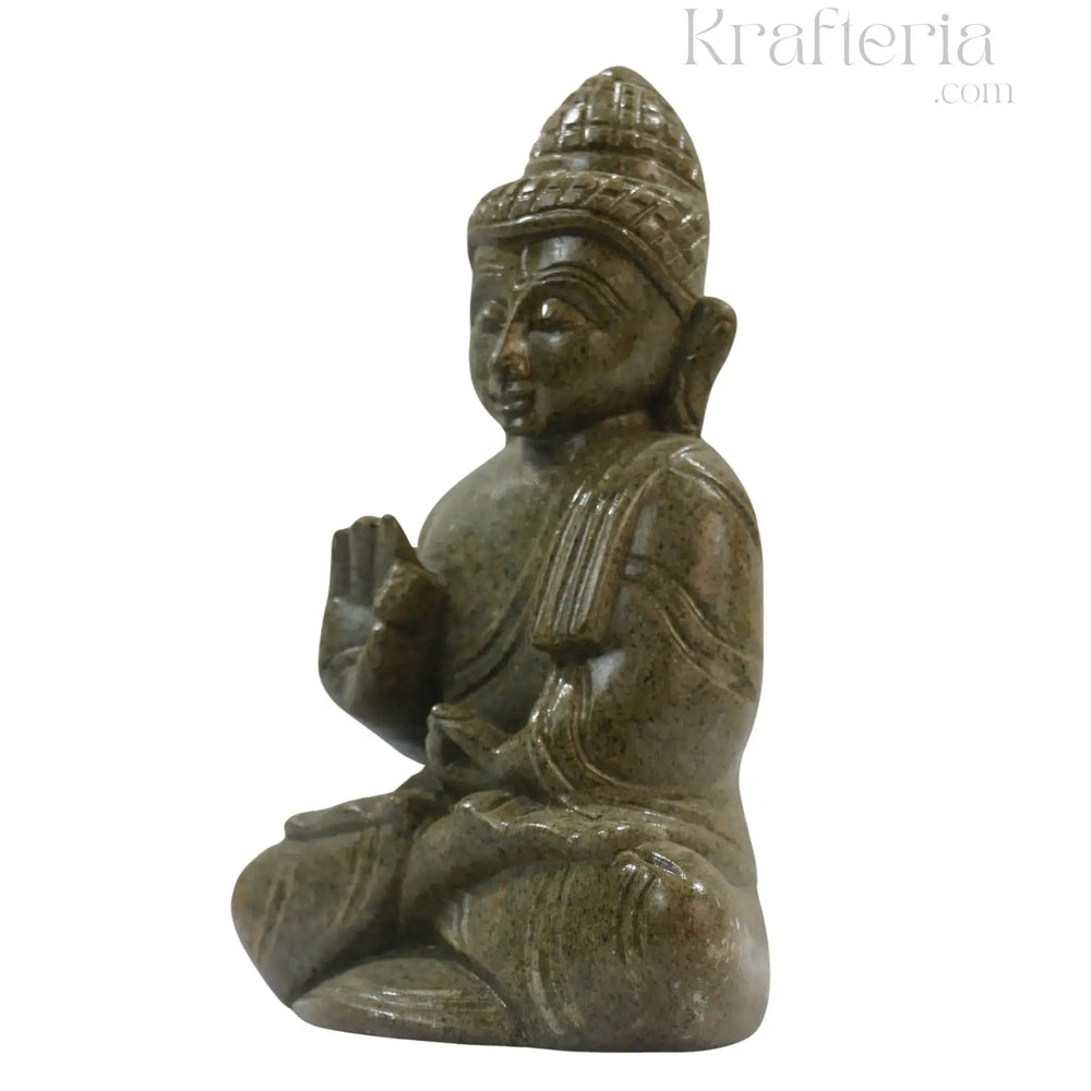 Peaceful Buddha Figurine – Soft Stone Decorative Idol belur shanker