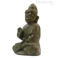 Peaceful Buddha Figurine – Soft Stone Decorative Idol