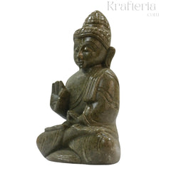 Peaceful Buddha Figurine – Soft Stone Decorative Idol belur shanker