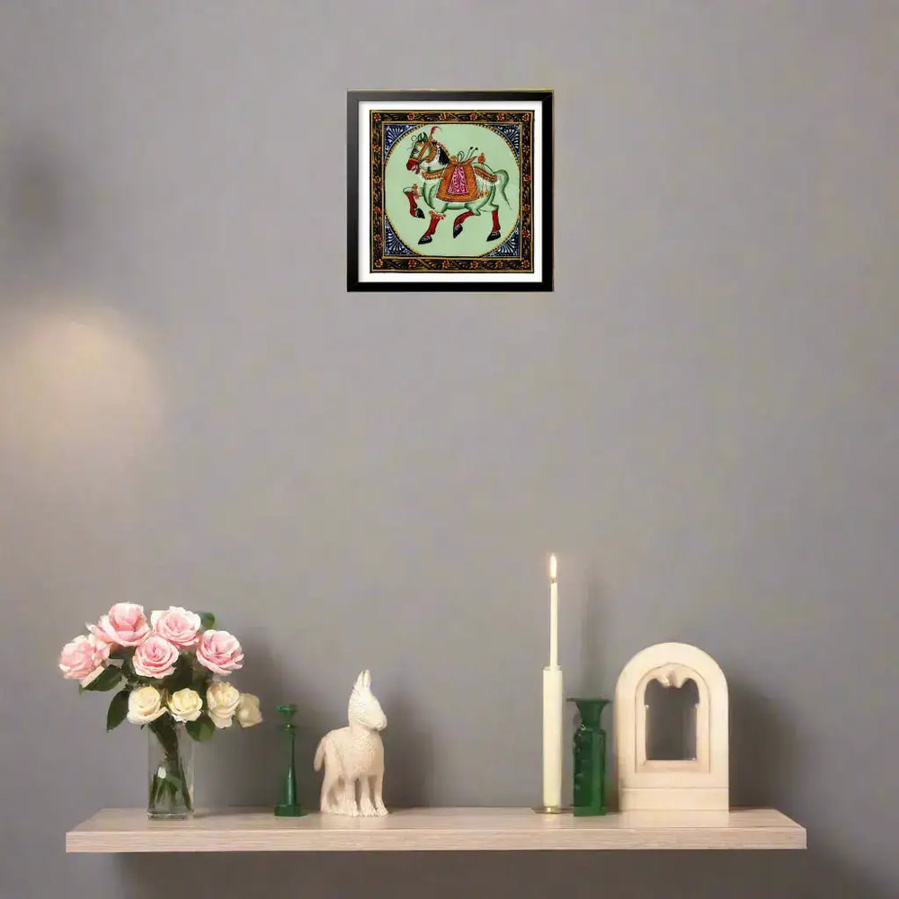 The Emerald Steed – Radiance of Heritage Paintings