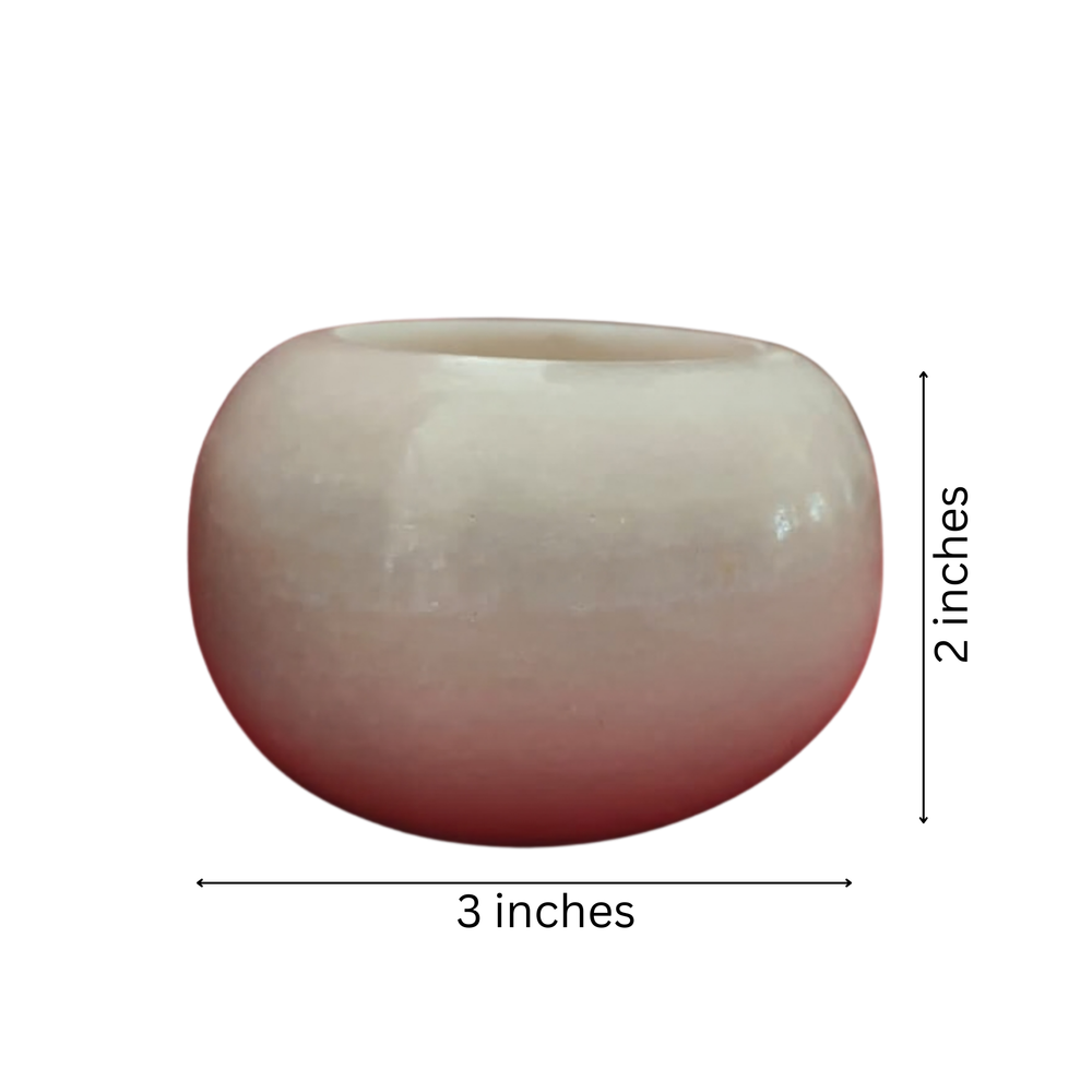 Marble Candle Holder – Handcrafted Natural Stone Tealight Stand for Home Décor Marble