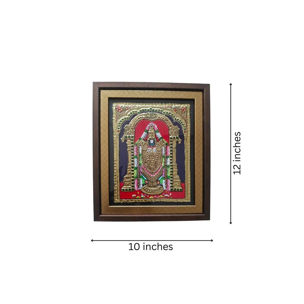 Thanjavur Style Govinda/Venkateswara Swamy Painting – Spiritual & Cultural Art Paintings