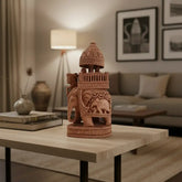 Handcrafted Ambari Elephant with Umbrella | Traditional Indian Decor maruthi handicrafts