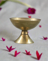 Traditional Brass Deepam with Stand – Auspicious Diya for Pooja