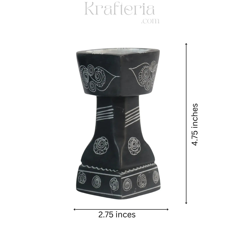 Traditional Soft Stone Diya Pair – Temple & Festival Decor belur shanker