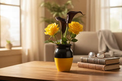 Traditional style vase for home decor
