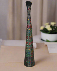 Antique-Finish Brass Flower Vase – Inspired by Indian Heritage