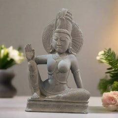 Sculpture of Ardhanareshwara – Celebrating the Union of Shiva and Parvati Soft Stone