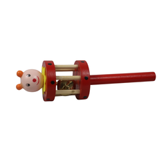 Sustainable Channapatna wooden cage rattle for early learning