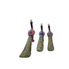 Wooden Decorative Peacock Trio | Handcrafted Art Pieces maruthi handicrafts