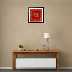 Royal Elephant on Crimson Glory Paintings