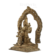 Panchaloha Kubera Lakshmi Idol – Goddess of Wealth and Prosperity