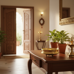 Handcrafted Bronze Uruli – Perfect for Floating Flowers & Home Decor