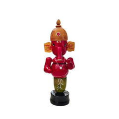 Handcrafted Ganesha Idol - Etikoppaka Art Etikoppaka Lacquerware