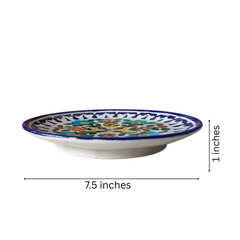 Hand-Painted Mandala Floral Decorative Wall Plate