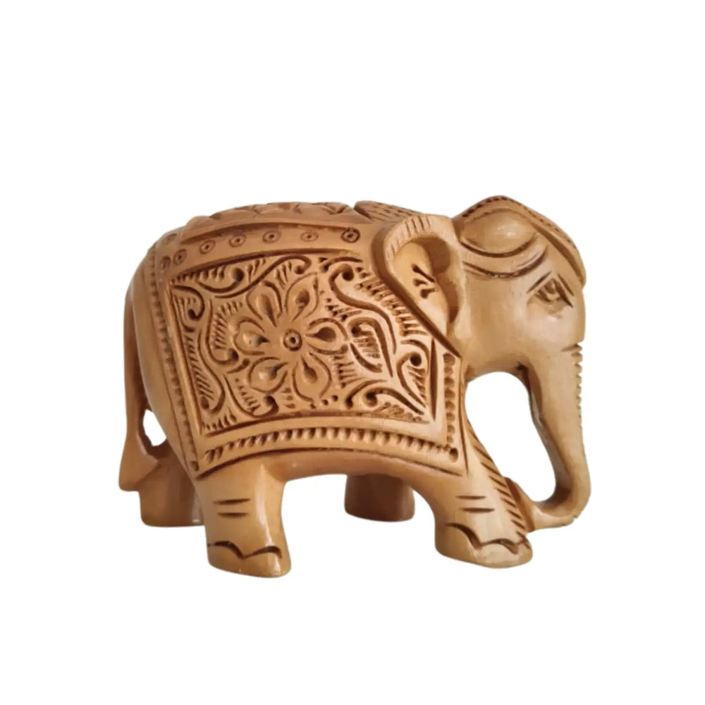 Hand-Carved Wooden Elephants – Artisan Decorative Sculptures maruthi handicrafts