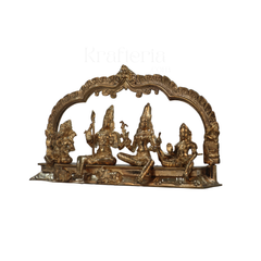 Panchaloha Shiva Kutumba – Divine Family Sculpture