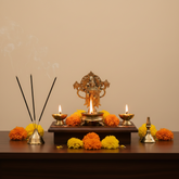 Handcrafted Brass Venkateswara Prabhavali Diya Brass Artwork