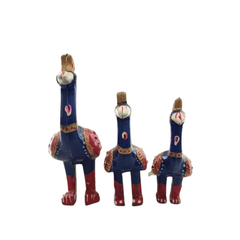 Wooden Decorative Peacock Trio | Handcrafted Art Pieces